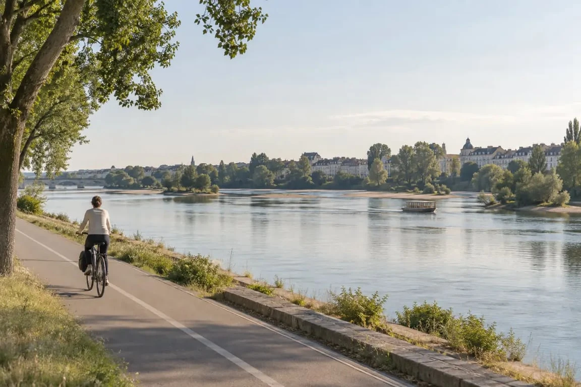Orléans tout les activités : balade à vélo et promenade sur la Loire