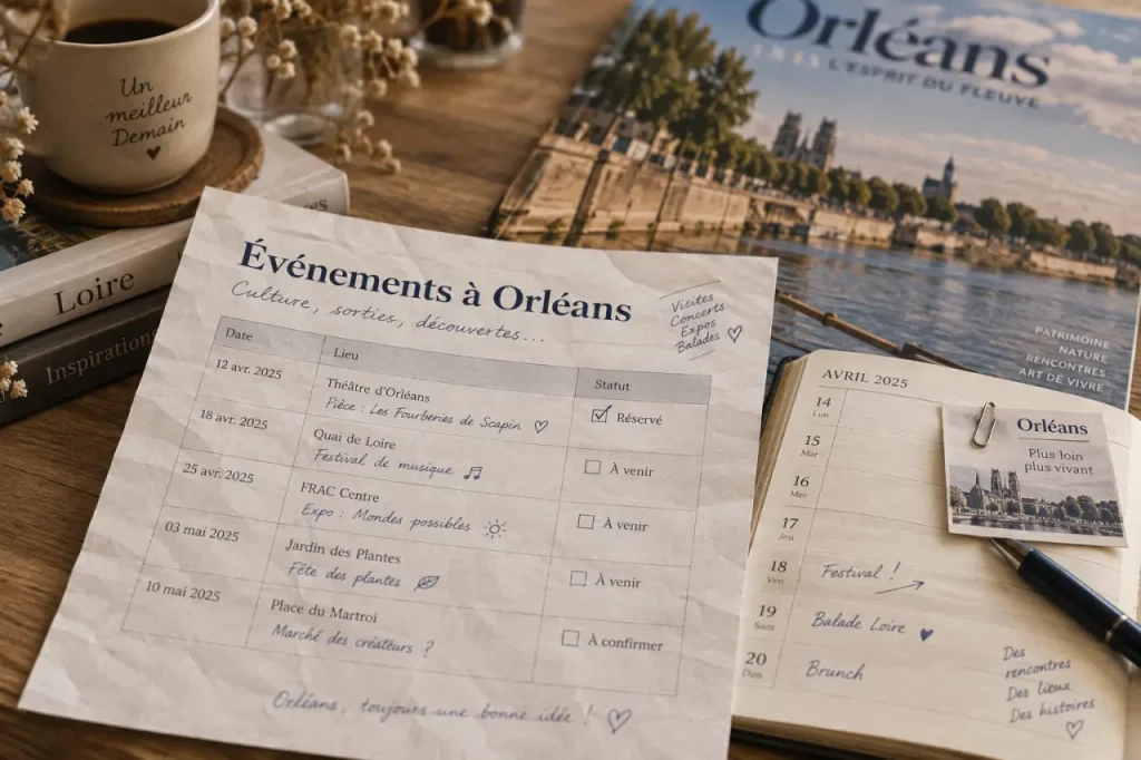 evenement orleans : fiche dates lieux statuts à vérifier avant sortie
