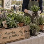 Marché aux plantes Orléans 2025 : godets de plantes et fleurs