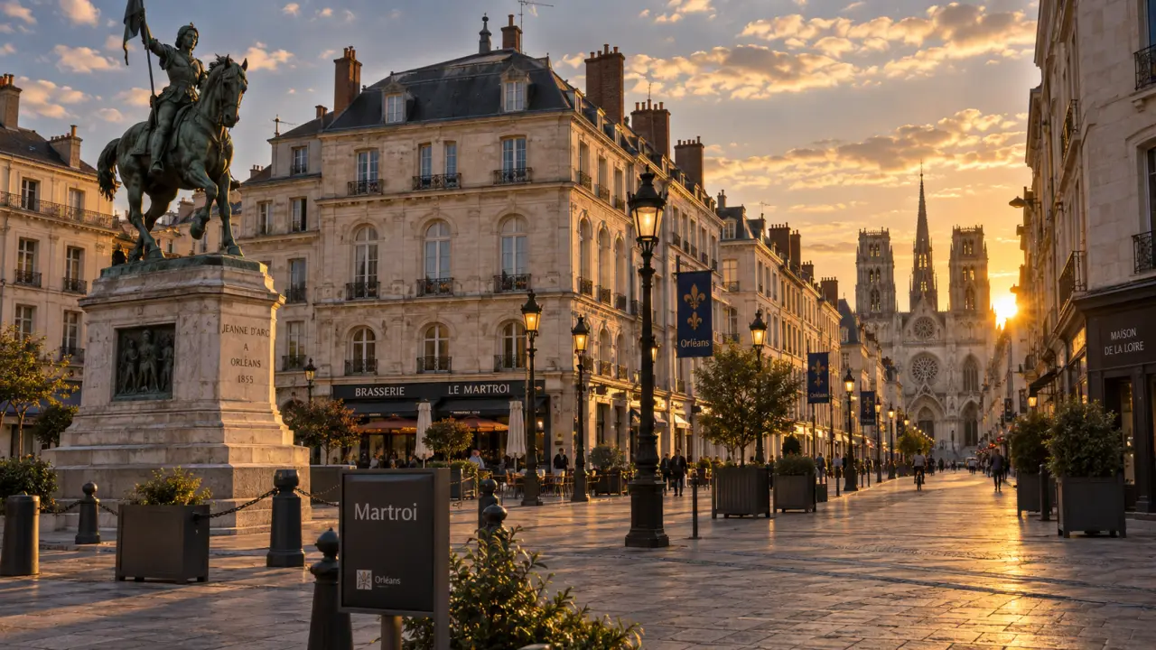 Orléans : activités à découvrir, Jeanne d’Arc au Martroi et cathédrale Sainte-Croix