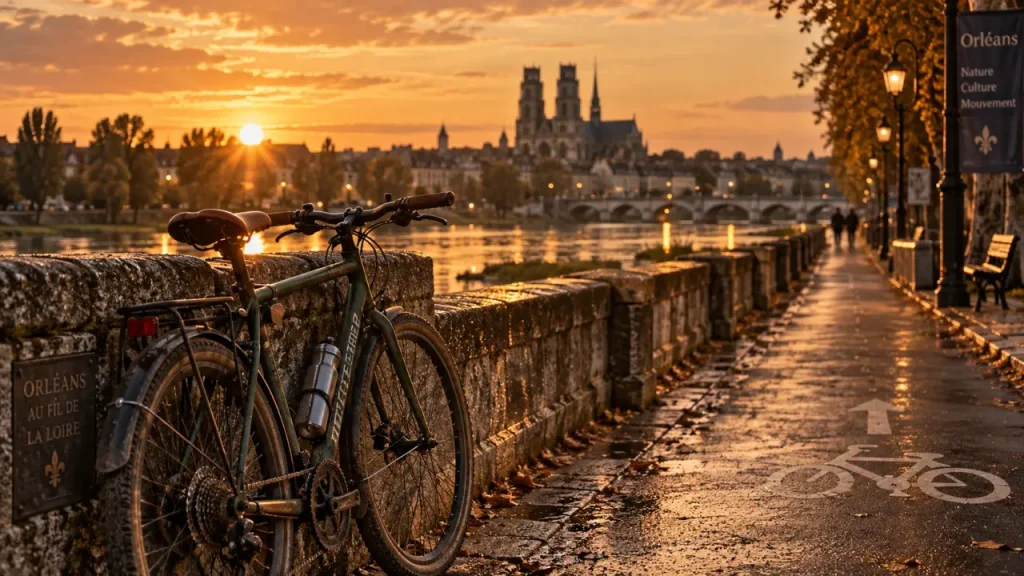 Orléans tout les activités : quai de Loire, vélo et cathédrale Sainte-Croix