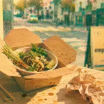 Restaurant orléans la source : repas à emporter devant une fenêtre