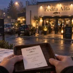 Restaurant Pedra Alta Orléans près d’Orléans, entrée et enseigne