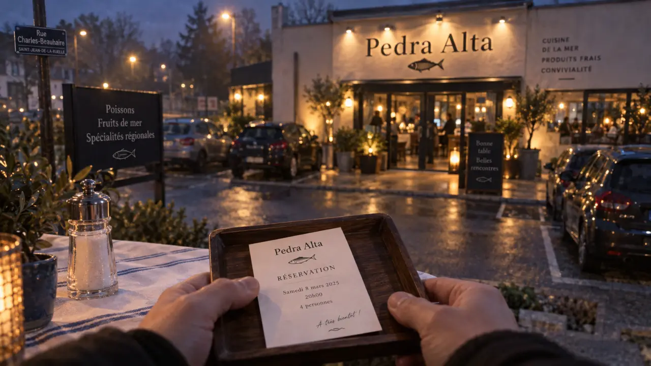 Restaurant Pedra Alta Orléans près d’Orléans, entrée et enseigne